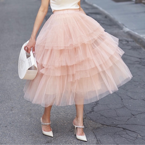 Chicwish Dresses & Skirts - NWT Chicwish Love Me More Tiered Layered Tulle Balletcore Skirt Size XS/S